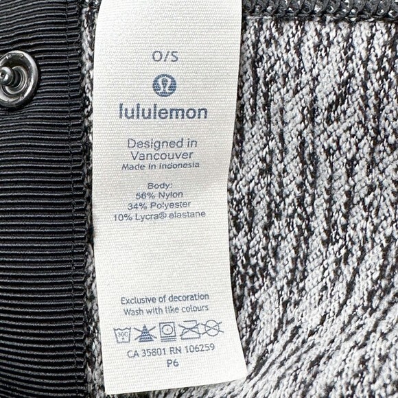 Lululemon Vinyasa Scarf *RuluReconnect‎ Jacquard Running Luon White Black - Picture 5 of 8